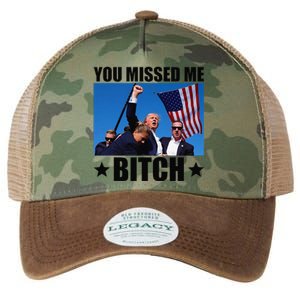 You Missed Me Bitch Trump 2024 Survived Election Rally Legacy Tie Dye Trucker Hat