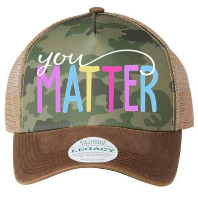 You Matter Mental Health Awareness Colorful Legacy Tie Dye Trucker Hat