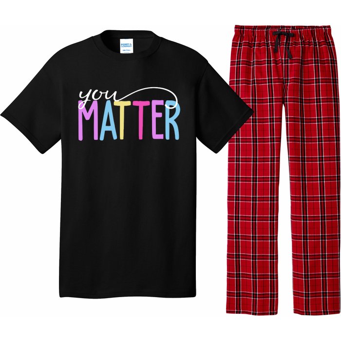 You Matter Mental Health Awareness Colorful Pajama Set