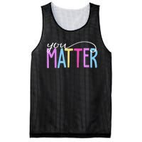 You Matter Mental Health Awareness Colorful Mesh Reversible Basketball Jersey Tank