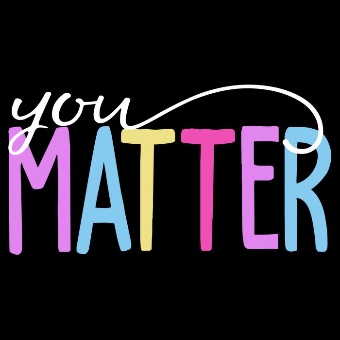 You Matter Mental Health Awareness Colorful Poster