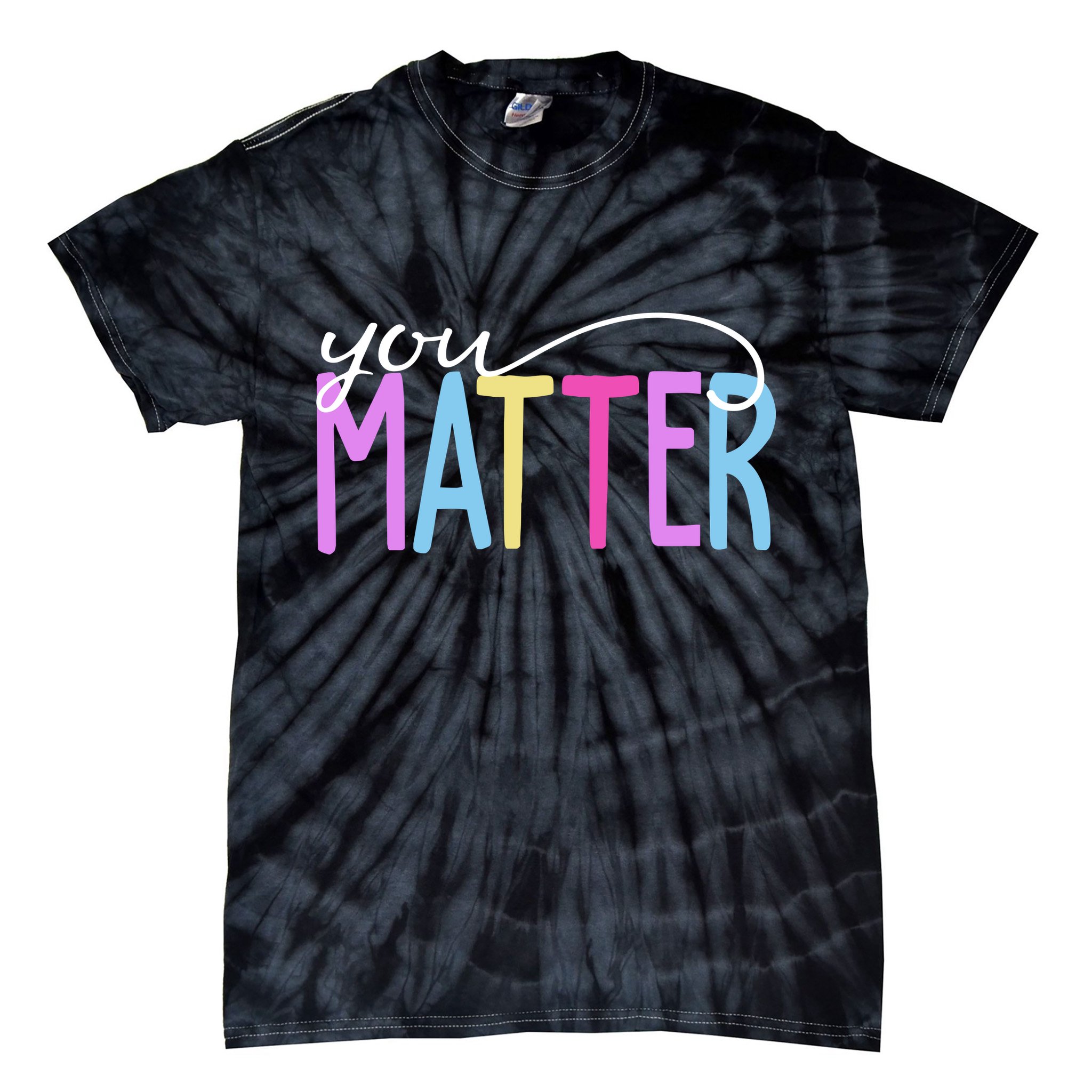 You Matter Mental Health Awareness Colorful Tie-Dye T-Shirt