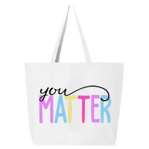 You Matter Mental Health Awareness Colorful 25L Jumbo Tote