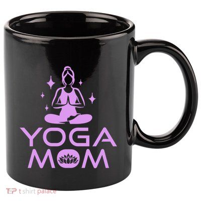 Yoga Mom Namaste Yogi Buddhism MotherS Day Meditation Cute Gift 11oz C Handle Ceramic Mug