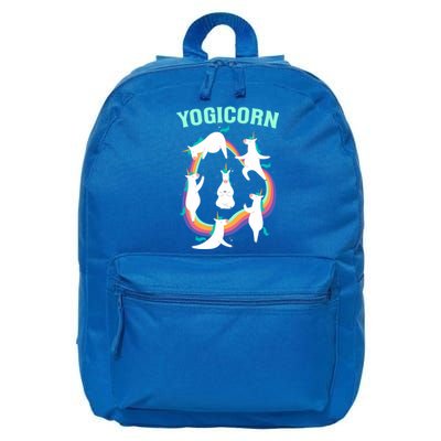 Yogicorn Magical Namaste Unicorn Funny Yoga Meditation Cool Gift 16 in Basic Backpack