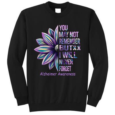 You May Not Remember But I Will Never Forget Alzheimer Sweatshirt