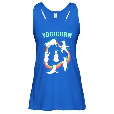 Yogicorn Magical Namaste Unicorn Funny Yoga Meditation Gift Ladies Essential Flowy Tank