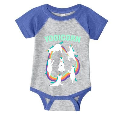 Yogicorn Magical Namaste Unicorn Funny Yoga Meditation Gift Infant Baby Jersey Bodysuit