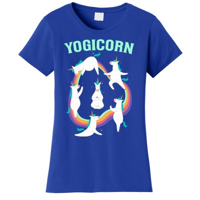 Yogicorn Magical Namaste Unicorn Funny Yoga Meditation Gift Women's T-Shirt