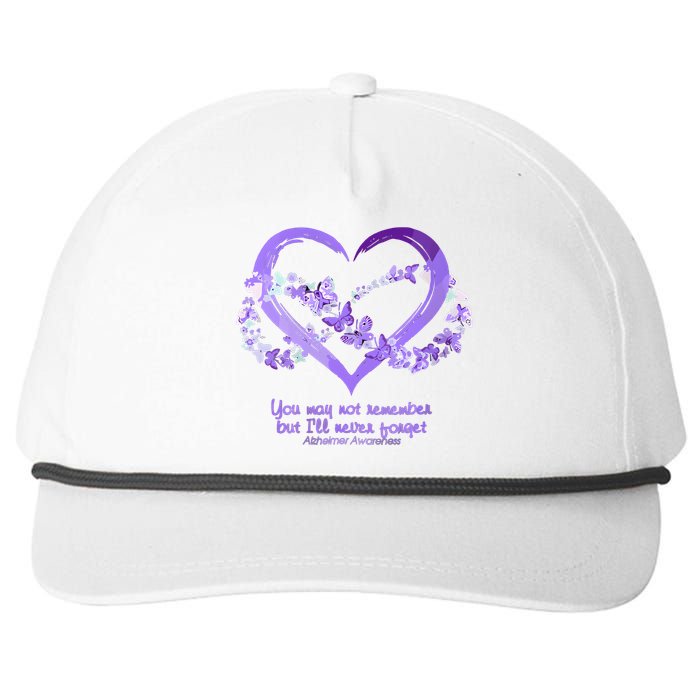 You May Not Remember AlzheimerS Disease Snapback Five-Panel Rope Hat