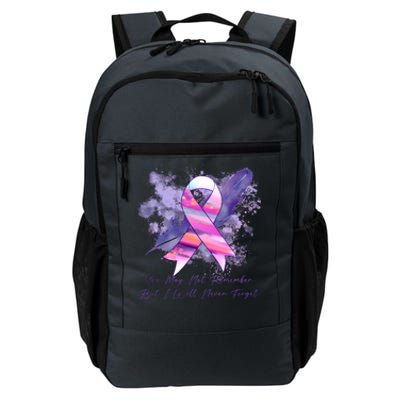 You May Not Remember But I Will Never Forget Alzheimer Awareness Alzheimer Daily Commute Backpack