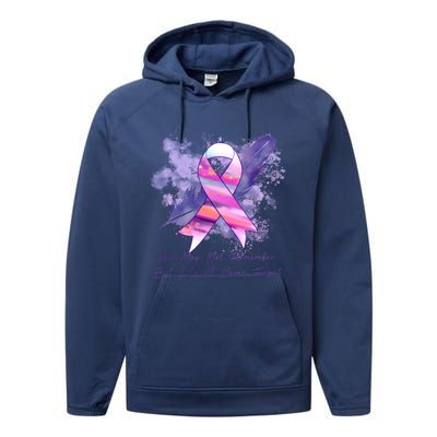 You May Not Remember But I Will Never Forget Alzheimer Awareness Alzheimer Performance Fleece Hoodie