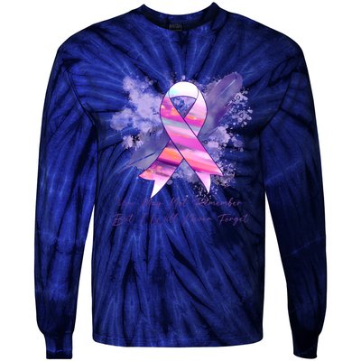 You May Not Remember But I Will Never Forget Alzheimer Awareness Alzheimer Tie-Dye Long Sleeve Shirt