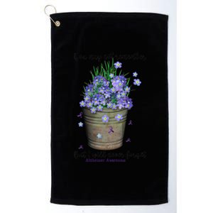 You May Not Remember But I Will Never Forget Alzheimer Meaningful Gift Platinum Collection Golf Towel