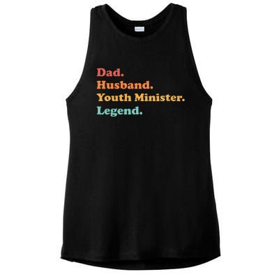 Y.Outh Minister Or Y.Outh Pastor For Dad Husband Ladies PosiCharge Tri-Blend Wicking Tank