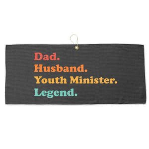 Y.Outh Minister Or Y.Outh Pastor For Dad Husband Large Microfiber Waffle Golf Towel