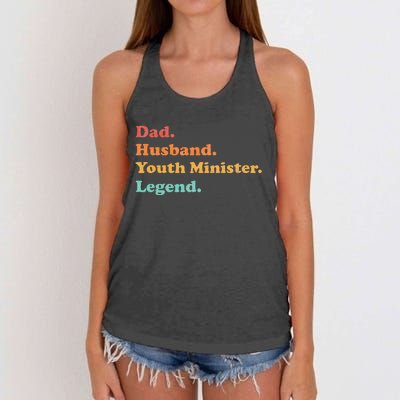 Y.Outh Minister Or Y.Outh Pastor For Dad Husband Women's Knotted Racerback Tank