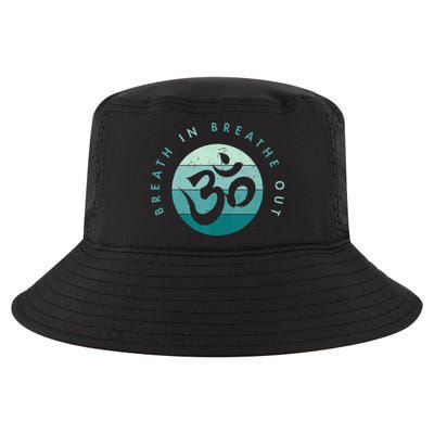 Yoga Meditation Om Symbol Breathe In Breathe Out Cool Comfort Performance Bucket Hat