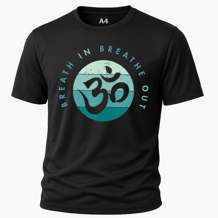 Yoga Meditation Om Symbol Breathe In Breathe Out Cooling Performance Crew T-Shirt