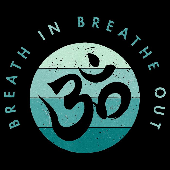 Yoga Meditation Om Symbol Breathe In Breathe Out Cooling Performance Crew T-Shirt