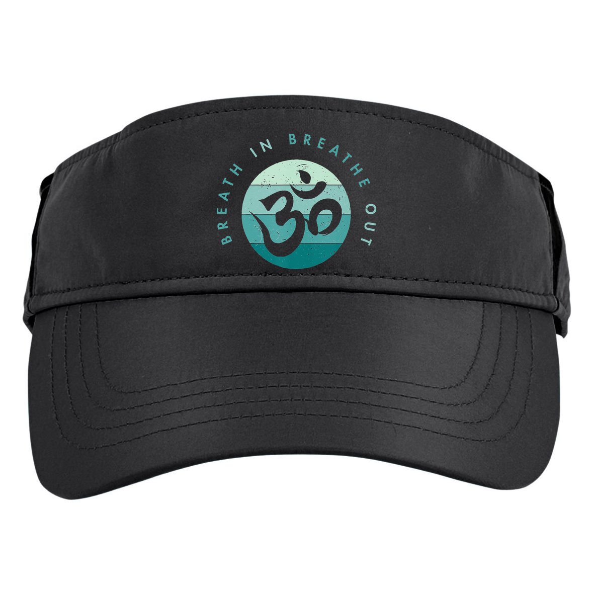 Yoga Meditation Om Symbol Breathe In Breathe Out Adult Drive Performance Visor