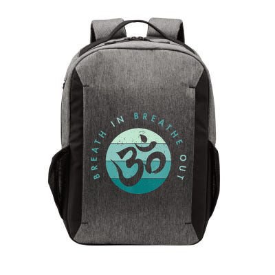 Yoga Meditation Om Symbol Breathe In Breathe Out Vector Backpack