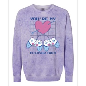 You're My Player Two Gamer Colorblast Crewneck Sweatshirt