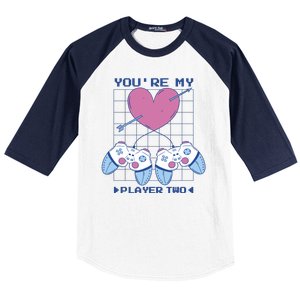 You're My Player Two Gamer Baseball Sleeve Shirt