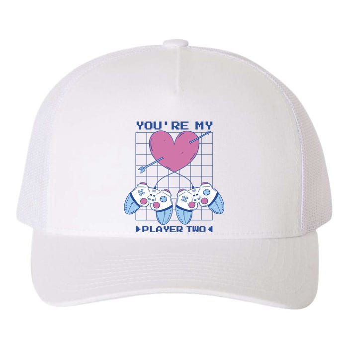 You're My Player Two Gamer Yupoong Adult 5-Panel Trucker Hat