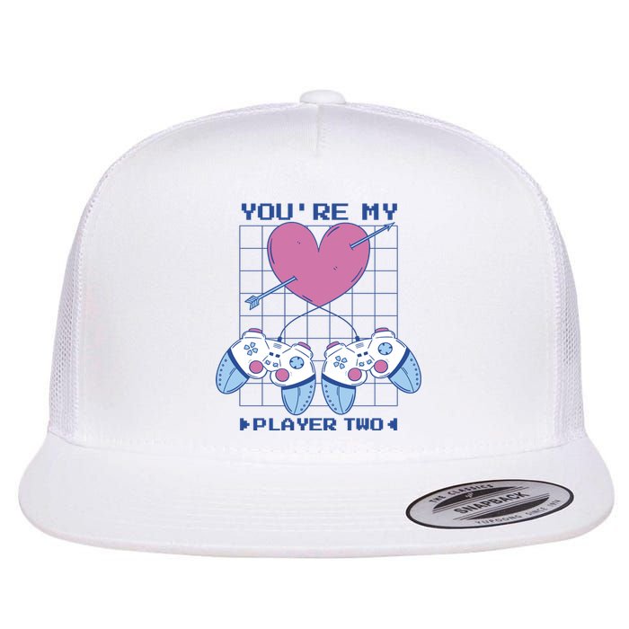 You're My Player Two Gamer Flat Bill Trucker Hat