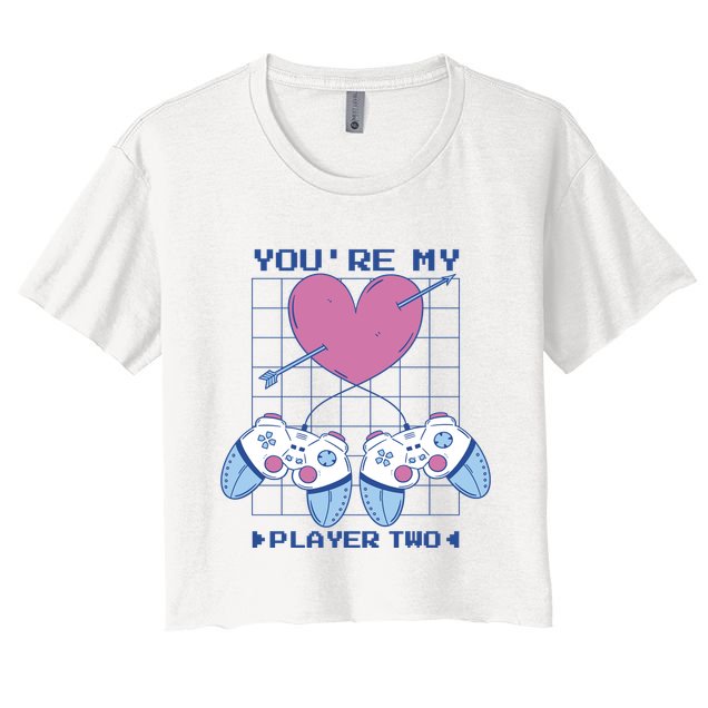 You're My Player Two Gamer Crop Top