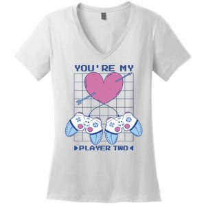 You're My Player Two Gamer Women's V-Neck T-Shirt