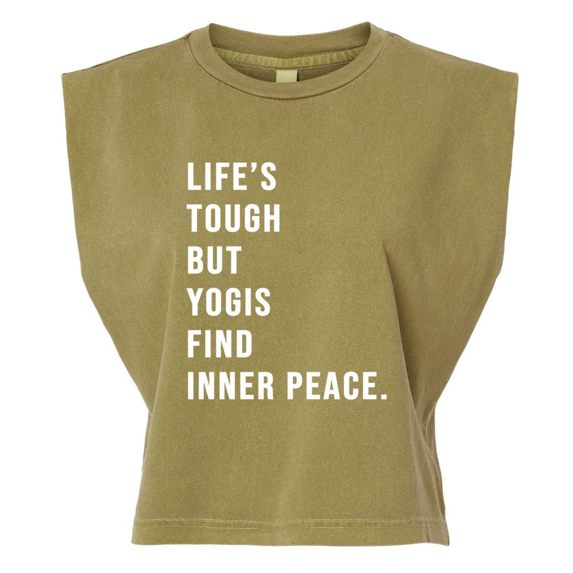 Yogi Meditation Prenatal Yoga Moms Quote Gift Garment-Dyed Women's Muscle Tee