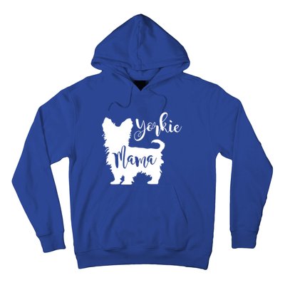 Yorkie Mama Profile Yorkshire Terrier Fun Dog Mom Gift Meaningful Gift Hoodie