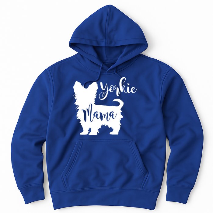 Yorkie Mama Profile Yorkshire Terrier Fun Dog Mom Gift Meaningful Gift Hoodie