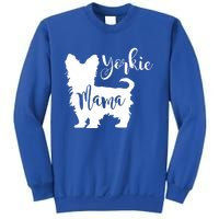 Yorkie Mama Profile Yorkshire Terrier Fun Dog Mom Gift Meaningful Gift Sweatshirt