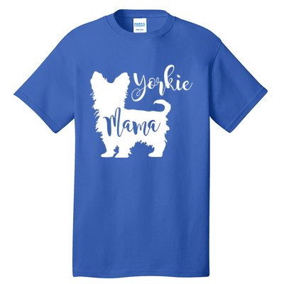 Yorkie Mama Profile Yorkshire Terrier Fun Dog Mom Gift Meaningful Gift Tall T-Shirt