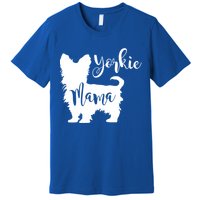 Yorkie Mama Profile Yorkshire Terrier Fun Dog Mom Gift Meaningful Gift Premium T-Shirt