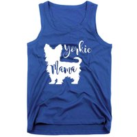 Yorkie Mama Profile Yorkshire Terrier Fun Dog Mom Gift Meaningful Gift Tank Top