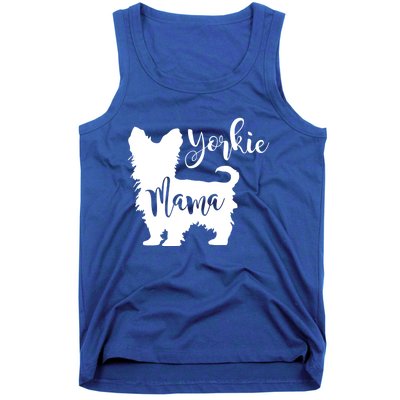 Yorkie Mama Profile Yorkshire Terrier Fun Dog Mom Gift Meaningful Gift Tank Top