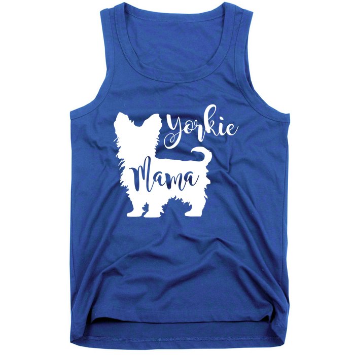 Yorkie Mama Profile Yorkshire Terrier Fun Dog Mom Gift Meaningful Gift Tank Top