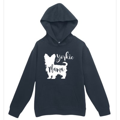 Yorkie Mama Profile Yorkshire Terrier Fun Dog Mom Gift Meaningful Gift Urban Pullover Hoodie