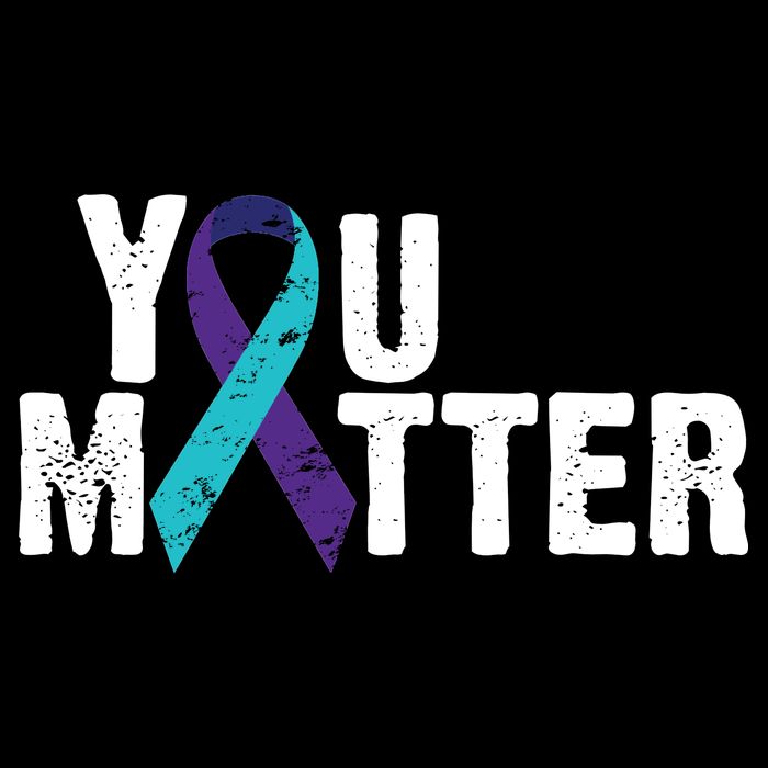 You Matter Purple Teal Ribbon Suicide Prevention Awareness Wool Snapback Cap