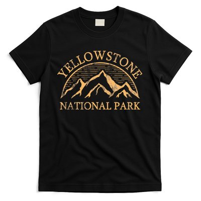 Yellowstone Mountain Retro National Park Souvenir T-Shirt