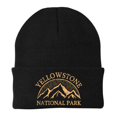 Yellowstone Mountain Retro National Park Souvenir Beanie