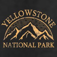 Yellowstone Mountain Retro National Park Souvenir 25L Jumbo Tote