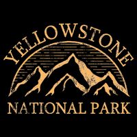 Yellowstone Mountain Retro National Park Souvenir Visor