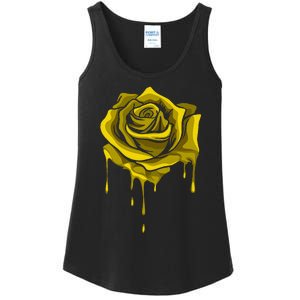 Yellow Melting Rose Garden Gardener Botanist Flowers Rose Ladies Essential Tank