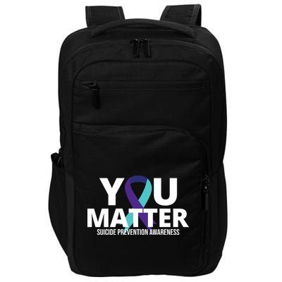 You Matter Suicide Prevention Awareness Ribbon Impact Tech Backpack