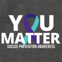 You Matter Suicide Prevention Awareness Ribbon Vector Backpack